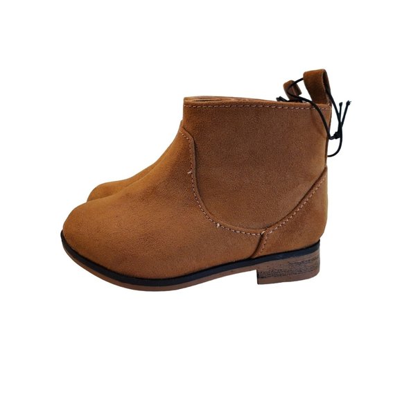 Cat & Jack Brown Boots Toddler Tan Boots Ankle Boots Slip on Boots - Picture 1 of 10